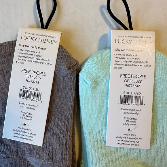 NEW Free People Ruffle Socks Bundle of 2 pairs - Picture 4 of 5